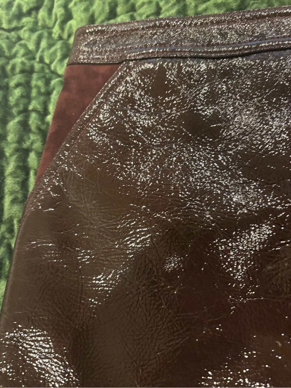 NWT Theory Berdin Polished
Leather Mini Skirt SZ 2 - Picture 9 of 11
